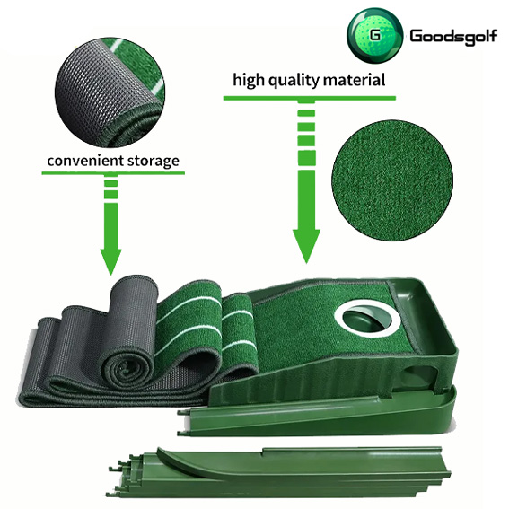 Golf Putting Mat พรมซ้อมพัตมีราง