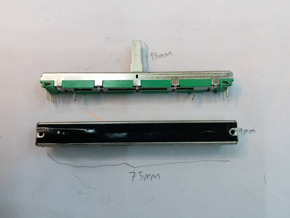 VR SLIEDโวลุ่มสไลด์ยาว7.5ซม6ขาก้านยาว1.6ซม.50KASTERIOราคาตัวล่ะยี่ห้อALPHA