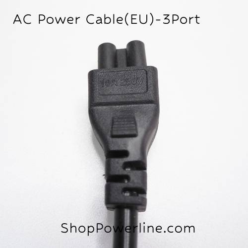 สายไฟ AC Power Cable(EU) - 3Port Notebook (0.75mm)(1.5m)