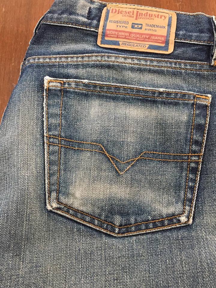 กางเกงยีนส์ Diesel Jeans มือสอง Zerox 738 เอว 32 ยาว 32.5