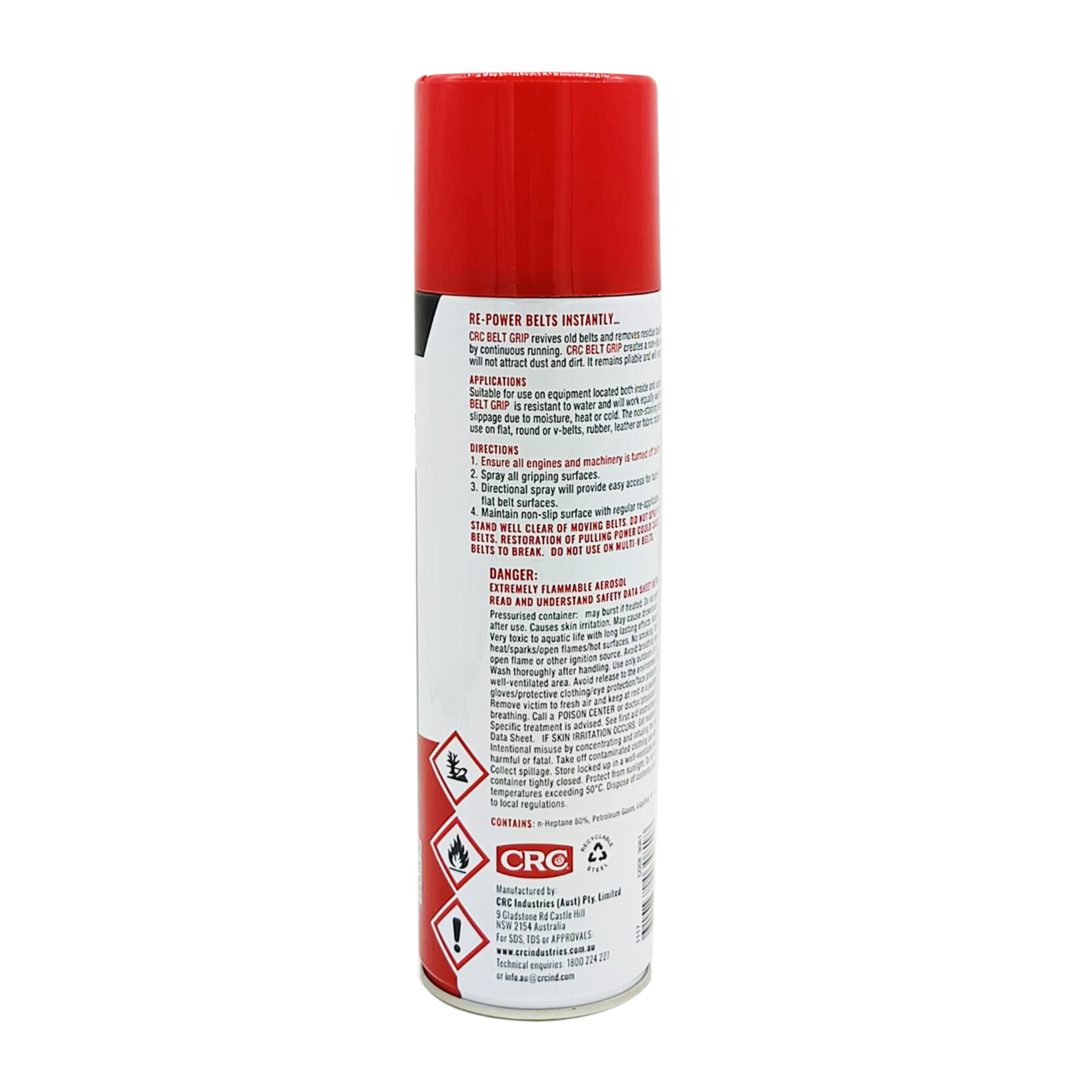 CRC Belt Grip 3081 น้ำยาฉีดสายพานป้องกันการลื่นไถล 400 กรัม