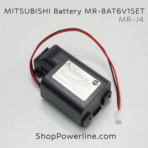แบตเตอรี่ Battery Mitsubishi (MR-BAT6V1SET, MR-J4) 6V (White Plug)