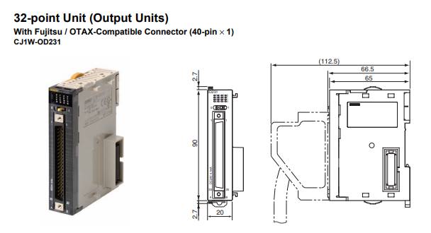 OMRON (CJ1W-OD231) Transistor Output Units (32 Outputs) สินค้าใหม่