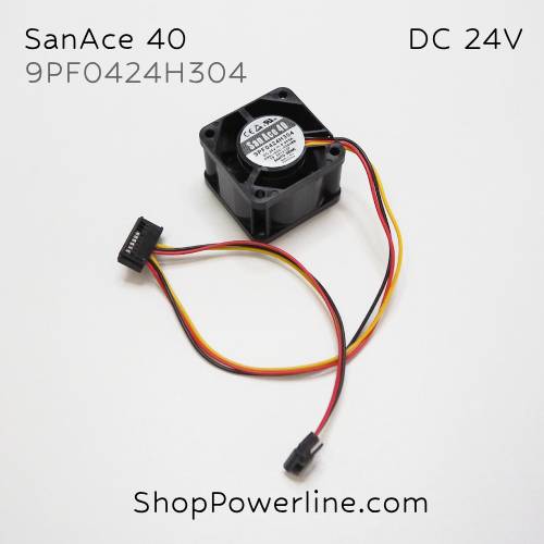 พัดลม Fan SanAce40 (9PF0424H304, A90L-0001-0580#B) DC24V 40x40x28mm 0.095A (3wire Fanuc Special Plug)