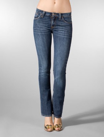 2. Nudie Jeans ผู้หญิง มือสอง ขาเดฟ Narrow Boot Blue Nightrider เอว 30 ยาว 32