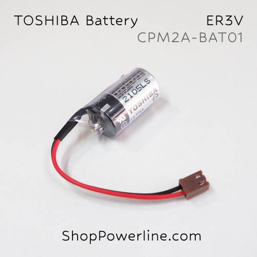 แบตเตอรี่ Battery TOSHIBA/Japan (ER3V, CPM2A-BAT01) 3.6V (Brown Short Plug)