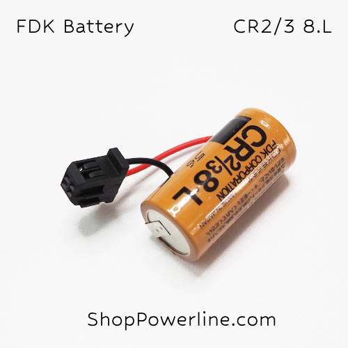 แบตเตอรี่ Battery FDK (CR2/3 8.L) 3V (Black Plug)
