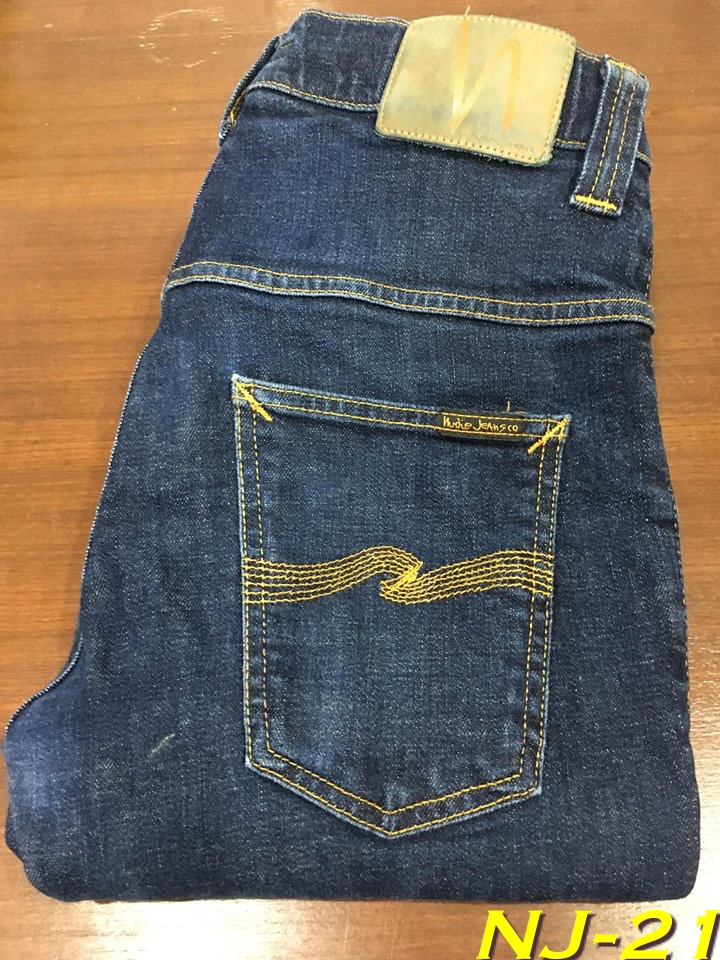 NJ-21 Nudie Jeans มือสอง Thin Finn Org. Dry Twill เอว 31 ยาว 32