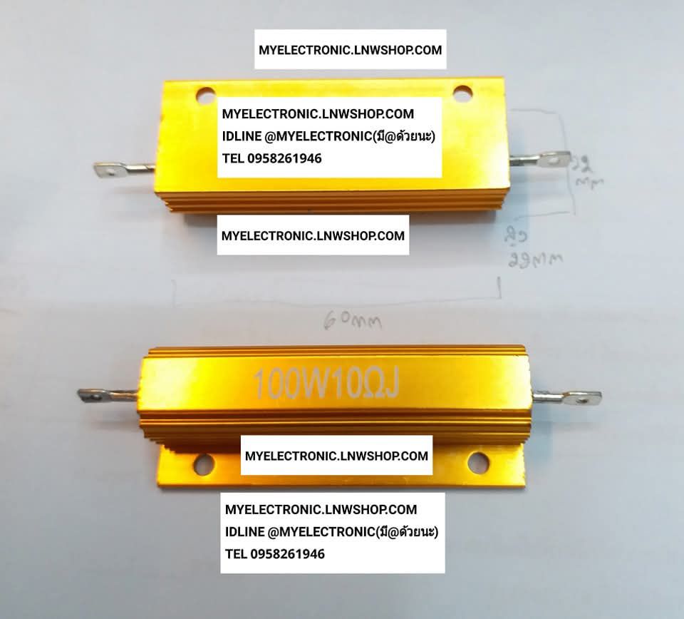 ขาย , 10โอห์ม100W , 10โอห์ม100วัตต์ , 10ohm100W , 100W10RJ , 100W10R , ตัวต้านทาน , ฮีทซิ้ง , ซิ้งทอง , สีทอง , RESISTOR , HEATSINK , GOLD , ตัวถัง , ยี่ห้อ , ราคา , ตัวละ , . . . หน่วย , บาท