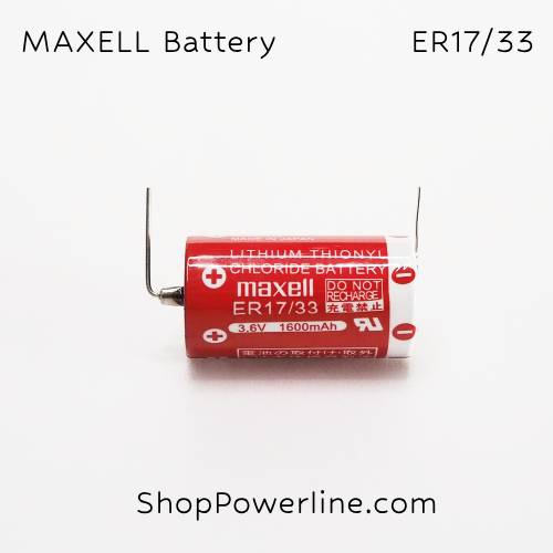 แบตเตอรี่ Battery Maxell/Japan (ER17/33) 3.6V 1600mAh (Feet)