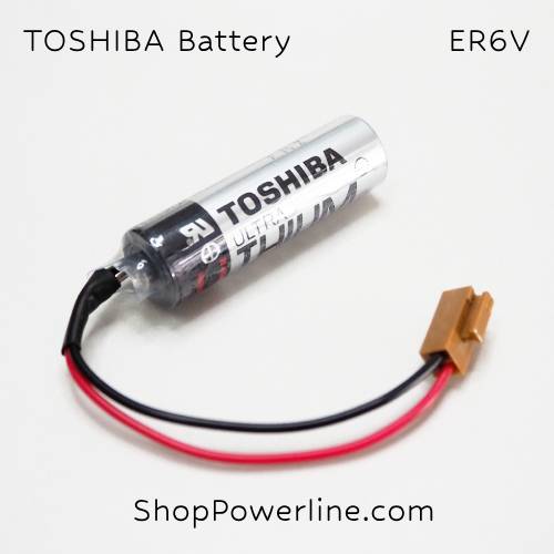 แบตเตอรี่ Battery TOSHIBA (ER6V, Mitsubishi M70) 3.6V (Brown Long Plug)