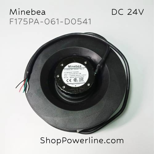 พัดลม Fan Minebea (F175PA-061-D0541, F175PAHZ7T000065) DC24V 8.0A 192W (4wire)