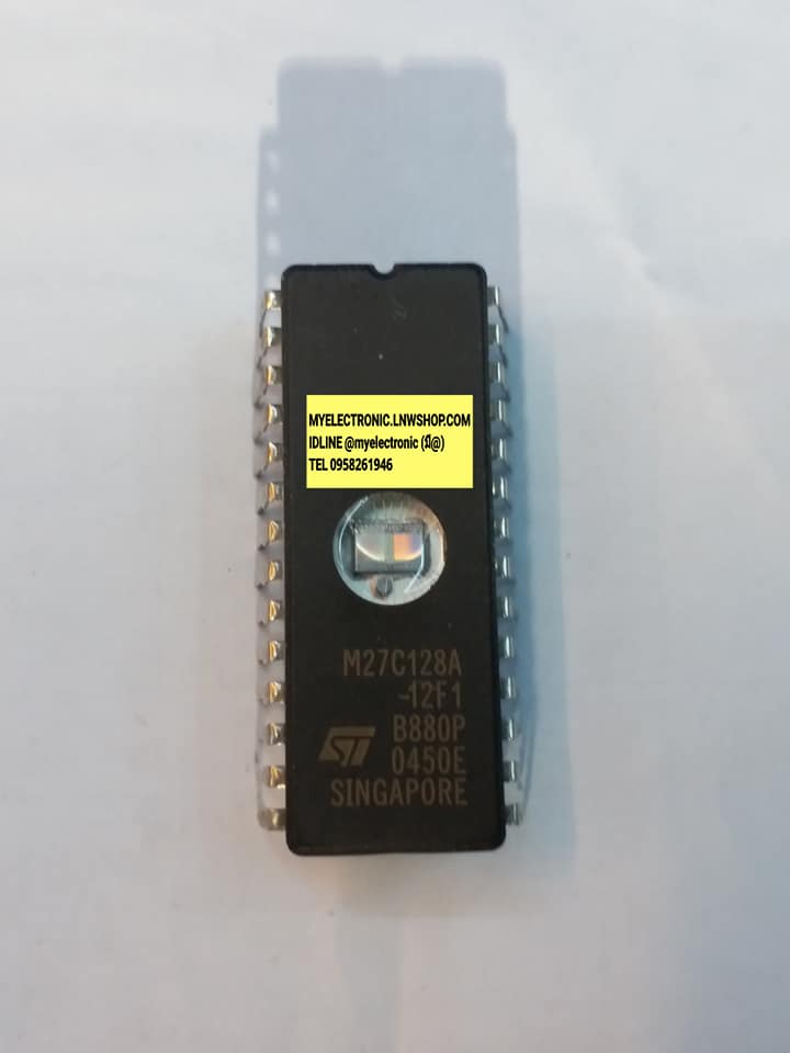 M27C128A-12F1ไอซีตัวถังDIP28ขายี่ห้อST-THOMSANราคาตัวละบาทสนใจสินค้ารายการนี้ติดต่อIDLINE @myelectronic (มี@)