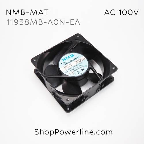 พัดลม Fan NMB-MAT (11938MB-A0N-EA) AC100V 120x120x38mm 15/14W (2pin)