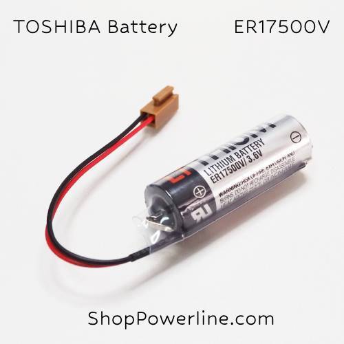 แบตเตอรี่ Battery TOSHIBA/Japan (ER17500V, NP8P-BTS) 3.6V (Brown Long Plug)