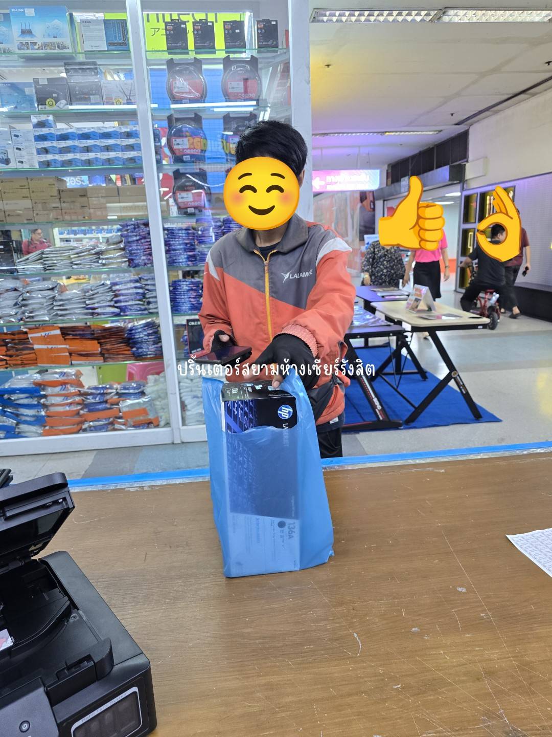 ตลับหมึกของแท้ LASER Toner Original HP 136A W1360A สีดำ (BK)