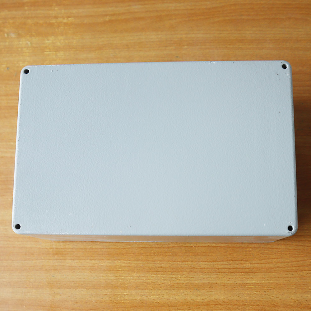 กล่องอลูมิเนียมกันน้ำ IP66 สีเทา ขนาด 188 X 120 X 78 มม.