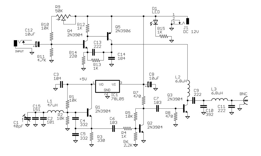 ชุดคิทเครื่องส่งวิทยุ AM กำลังส่ง 50 mW เพื่อการศึกษา (ยังไม่ได้ประกอบ)