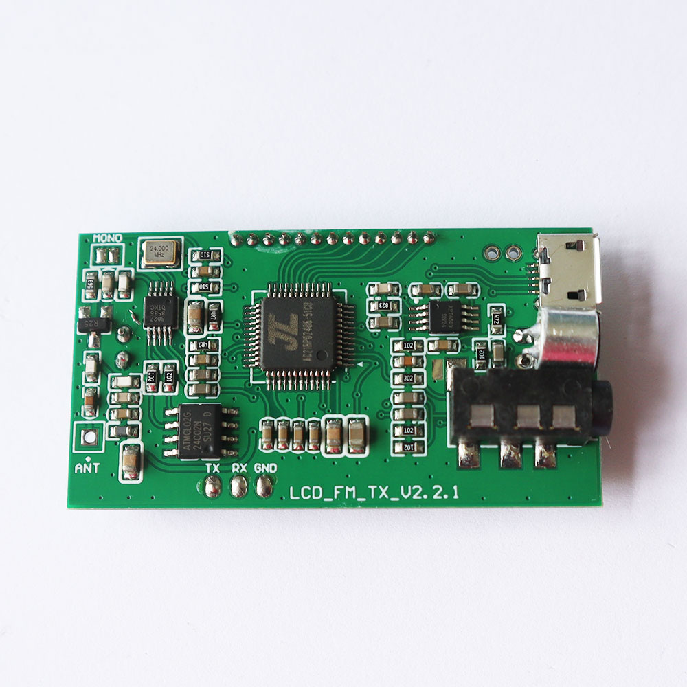 โมดูลเครื่องส่งวิทยุ FM ขนาดเล็ก 76-108 MHz ใช้ไฟเลี้ยง 5 โวลต์