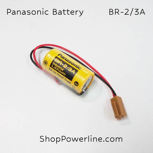 แบตเตอรี่ Battery Panasonic (BR-2/3A, A98L-0031-0006) 3V (Brown Plug)