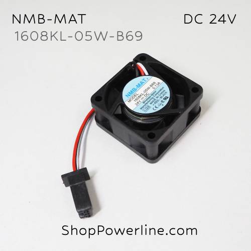 พัดลม Fan NMB-MAT (1608KL-05W-B69) DC24V 40x40x20mm 0.13A (3wire Fanuc Plug)