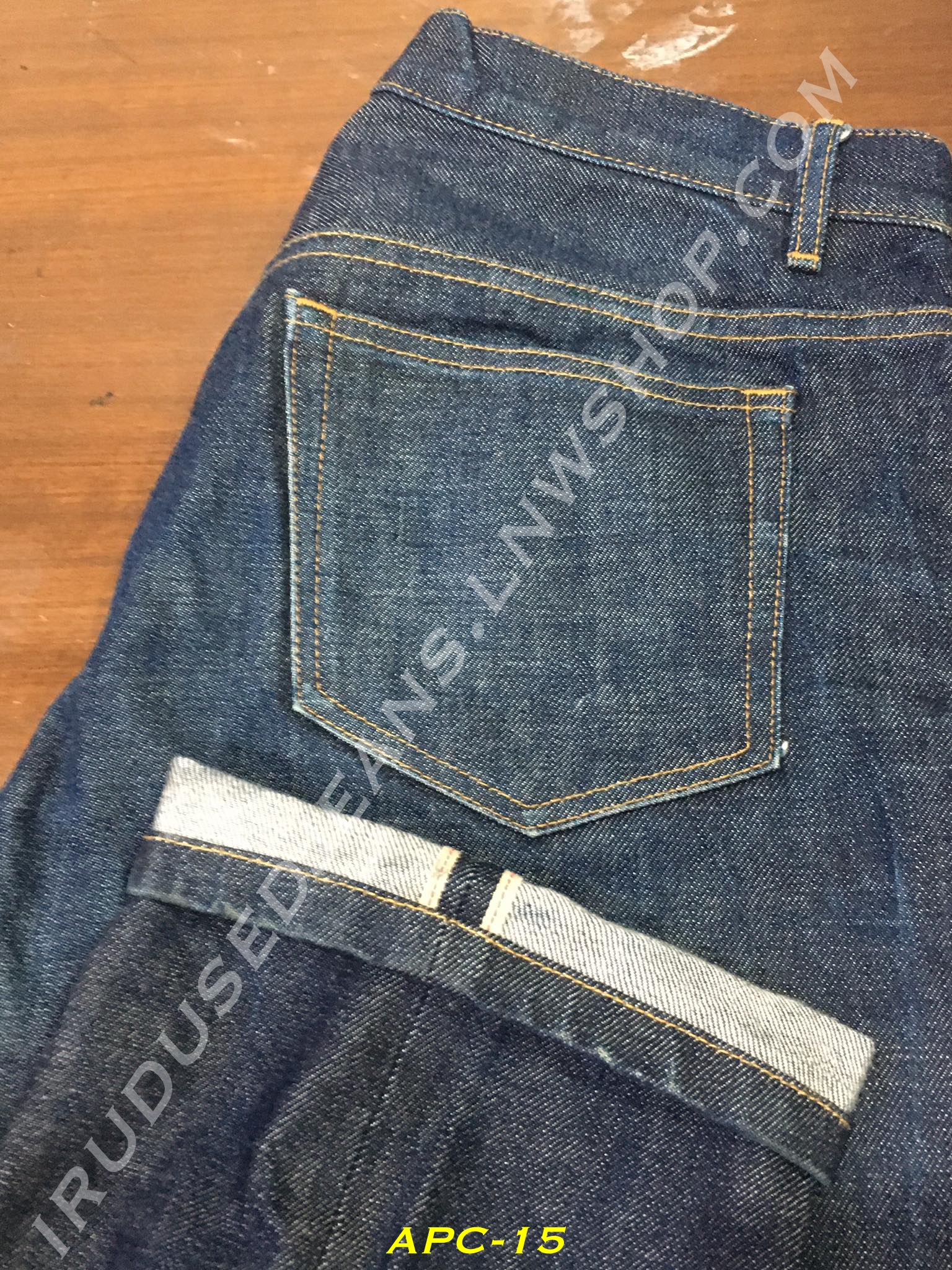 15. A.P.C. - New Standard ผ้าดิบญี่ปุ่น เอว 34 ยาว 33 ริมแดง Made in Macau