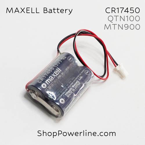 แบตเตอรี่ Battery Maxell/Japan (CR17450 x2, QTN100, MTN900) 3V (White Plug)