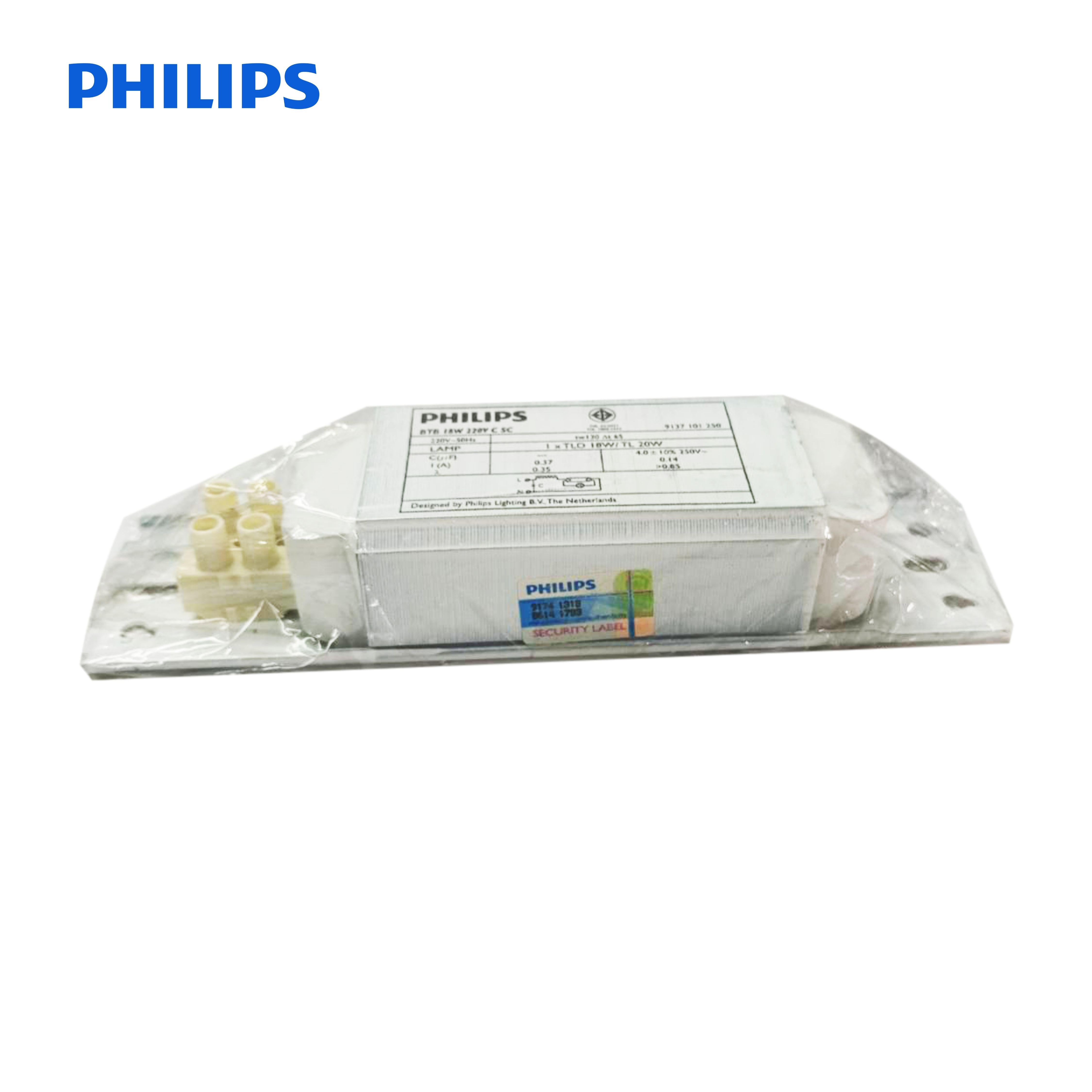 PHILIPS บัลลาสต์สำหรับหลอดฟลูออเรสเซนต์ รุ่น BTB 18W 220V C SC