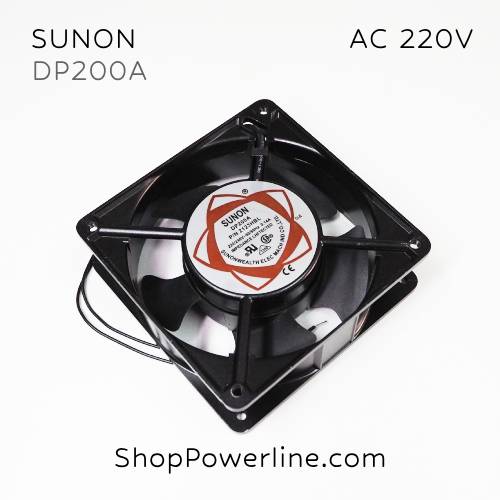 พัดลม Fan SUNON (DP200A, 2123HBL) AC220V 120x120x38mm (2wire)