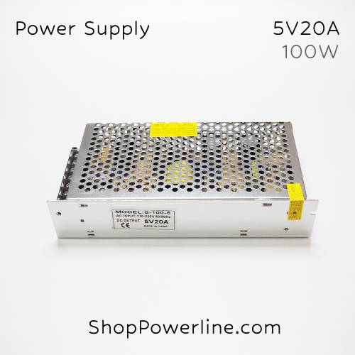 อุปกรณ์จ่ายไฟ Power Supply 5V 20A 100W