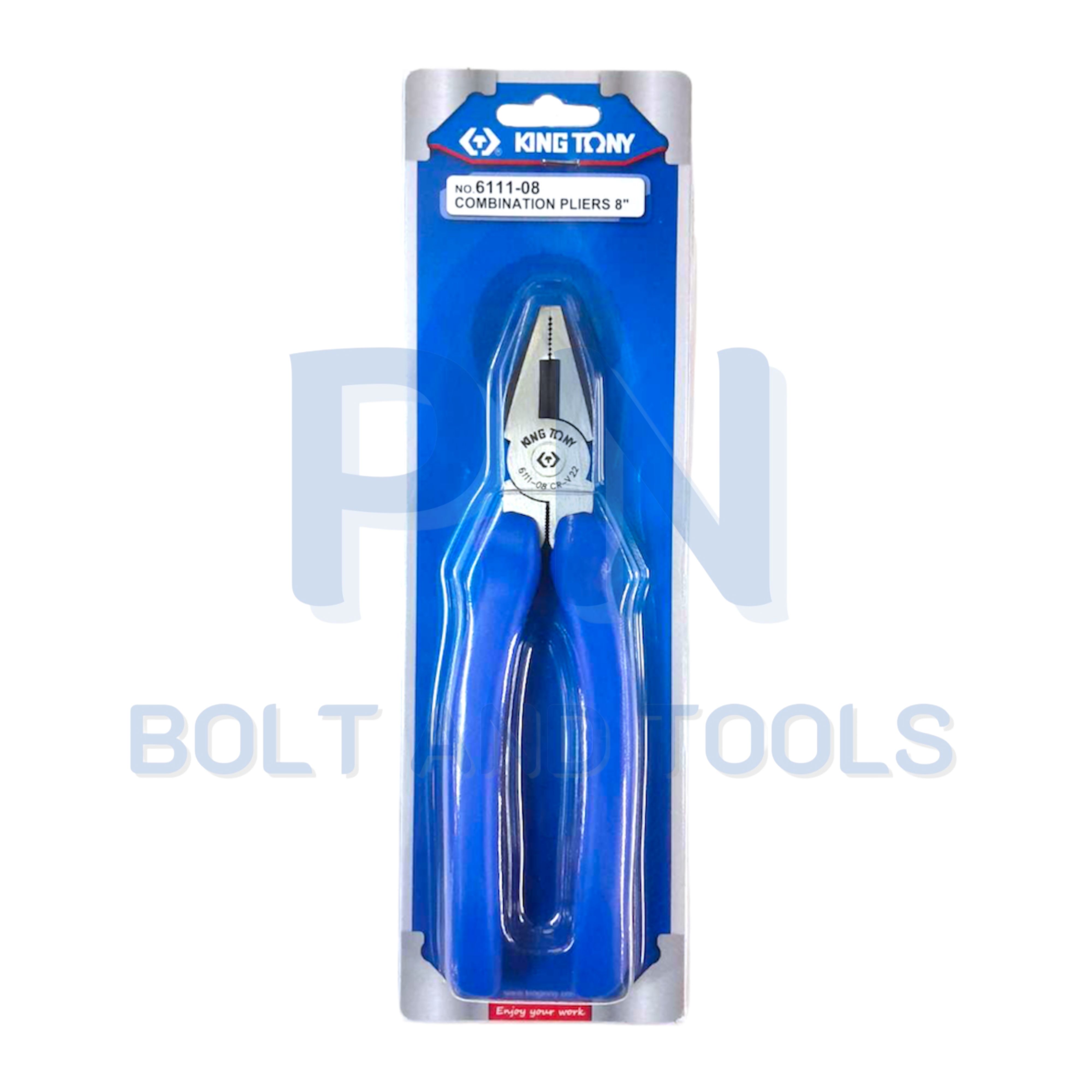 คีมปากจิ้งจก ด้ามหนา KINGTONY No.6111 Combination Pliers