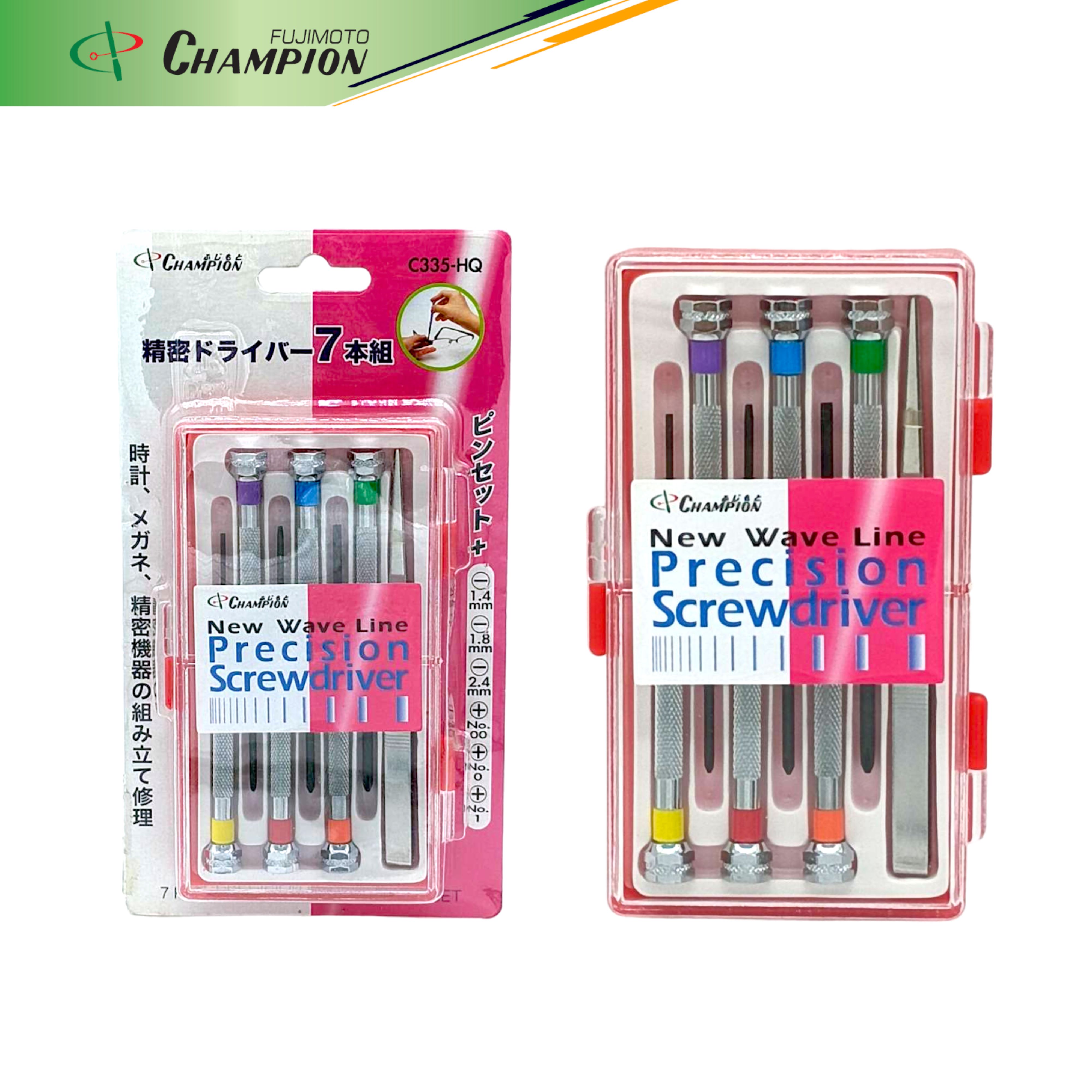 ไขควงซ่อมนาฬิกา ชุดไขควงซ่อมนาฬิกาด้ามเหล็ก 7 ชิ้น CHAMPION C335-HQ