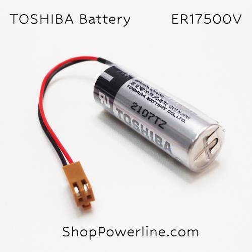 แบตเตอรี่ Battery TOSHIBA/Japan (ER17500V, NP8P-BTS) 3.6V (Brown Long Plug)