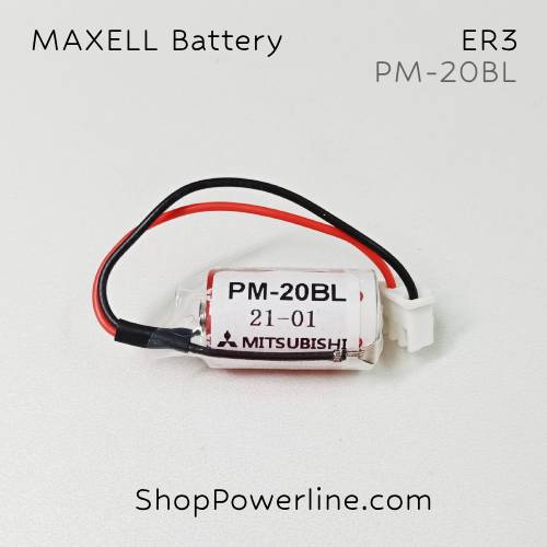 แบตเตอรี่ Battery Maxell (ER3, PM-20BL) 3.6V (White Plug)