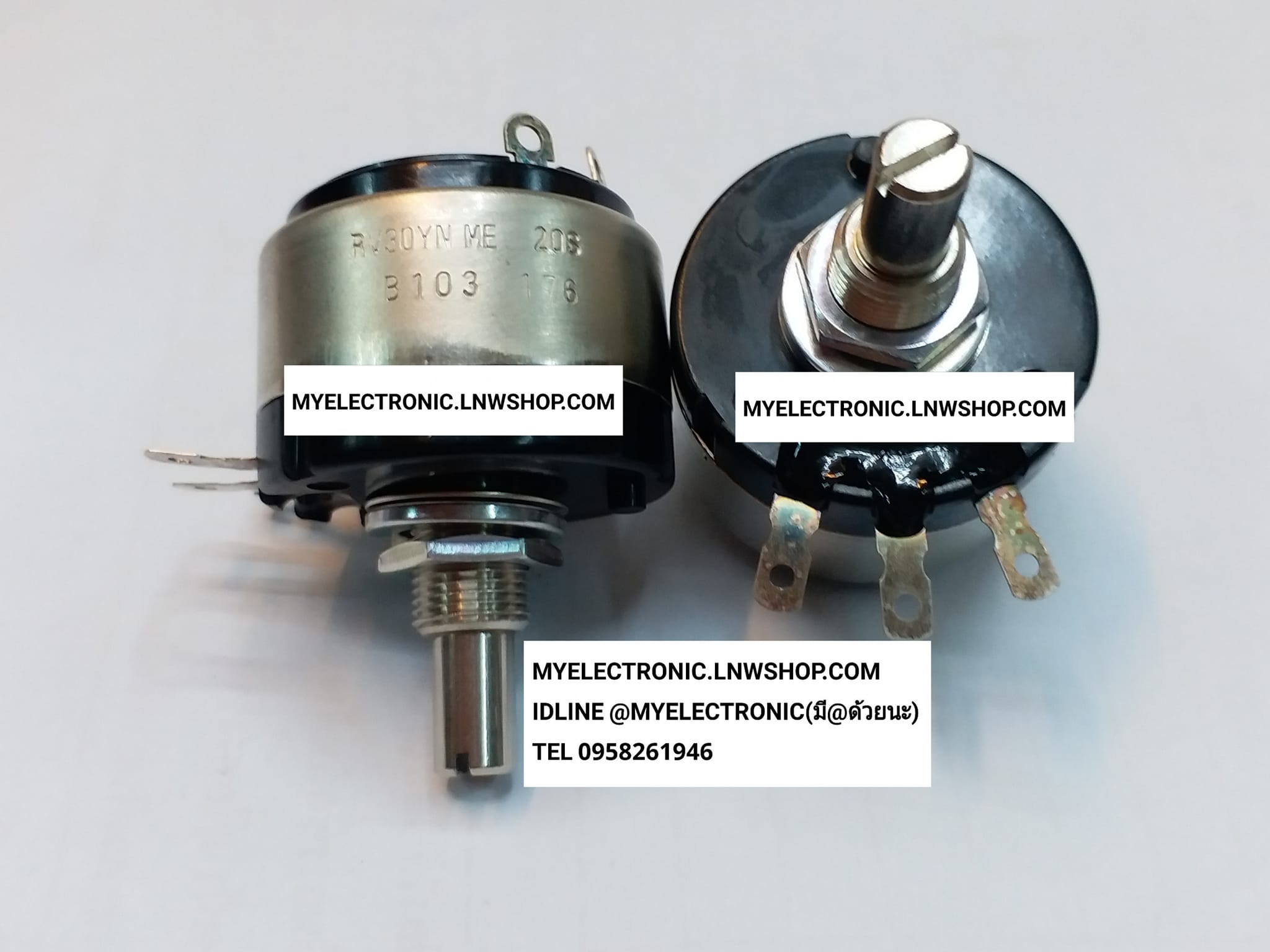 ขาย RV30YNME20S โวลุ่มมีสวิทช์10K 1W โวลุ่ม10Kมีสวิทช์1W 1WATT 1วัตต์ RV30YN ME 20S B103 VARIABLE VOLUME MADE IN JAPAN ของแท้ โวลุ่ม10K B103 โวลุ่มB103 RV30YNME B103 โวลุ่มRV30YNมีสวิทช์ ของญี่ปุ่นแท้ โวลุ่ม1วัตต์ โวลุ่ม1W ยี่ห้อ COSMO ราคา ตัวละ . . . .