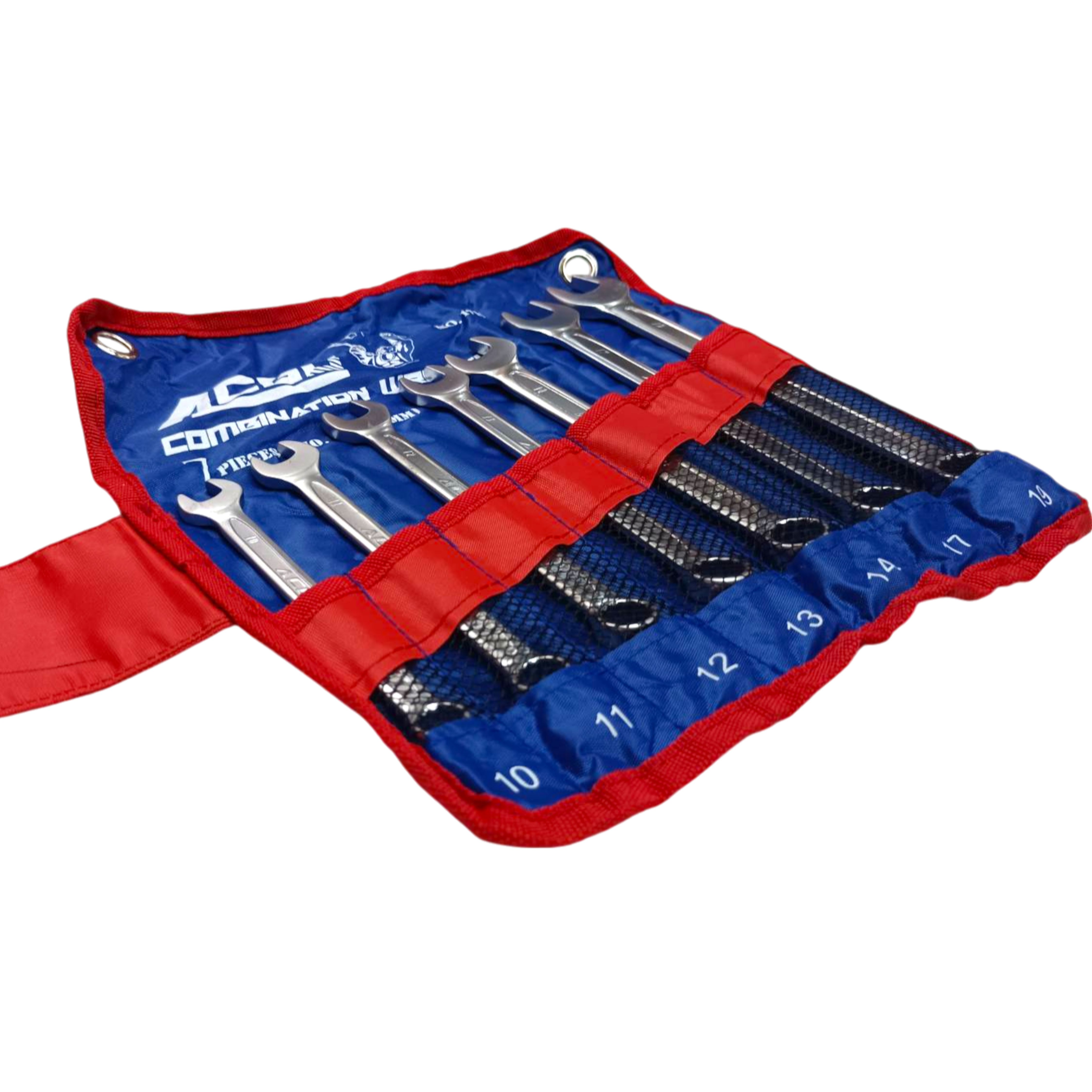 ACGO ประแจแหวนข้างปากตายแบบชุด 7 ตัว ขนาด 10-19 mm No.1719M