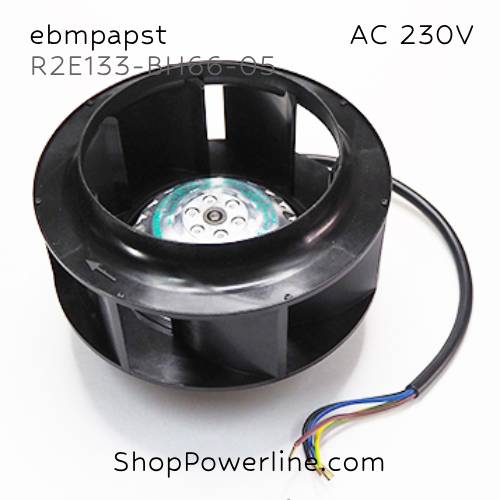 พัดลม Fan ebmpapst (R2E133-BH66-05) AC230V 133x91mm 24/27W (4wire)