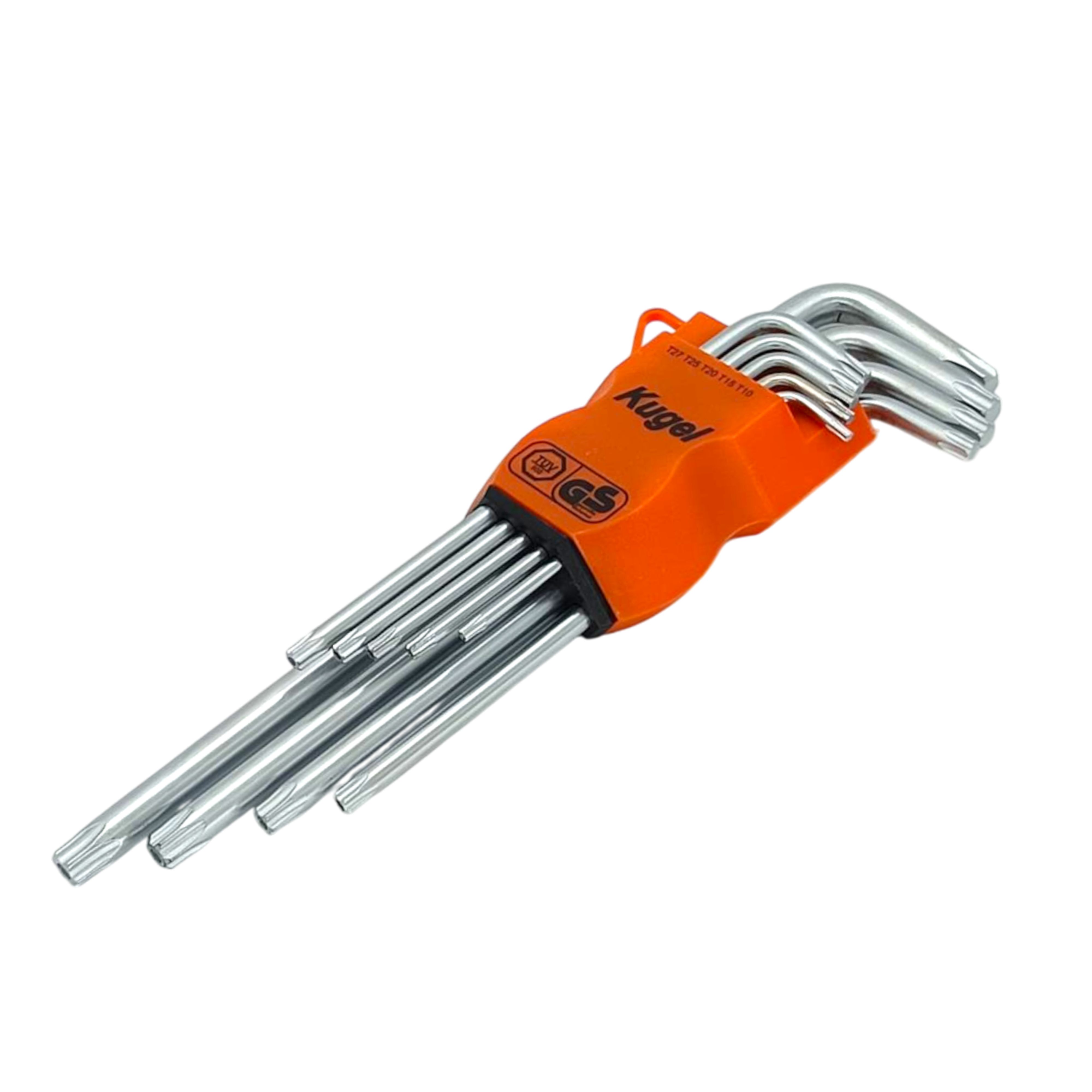 ชุดประแจหัวดาว ประแจตัวแอล ประแจหัวท็อกซ์ยาว 9 ตัวชุด ขนาด T10-T50 KUGEL