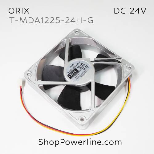 พัดลม Fan ORIX (T-MDA1225-24H-G) DC24V 120x120x25mm 0.34A (3wire White B2 Plug)