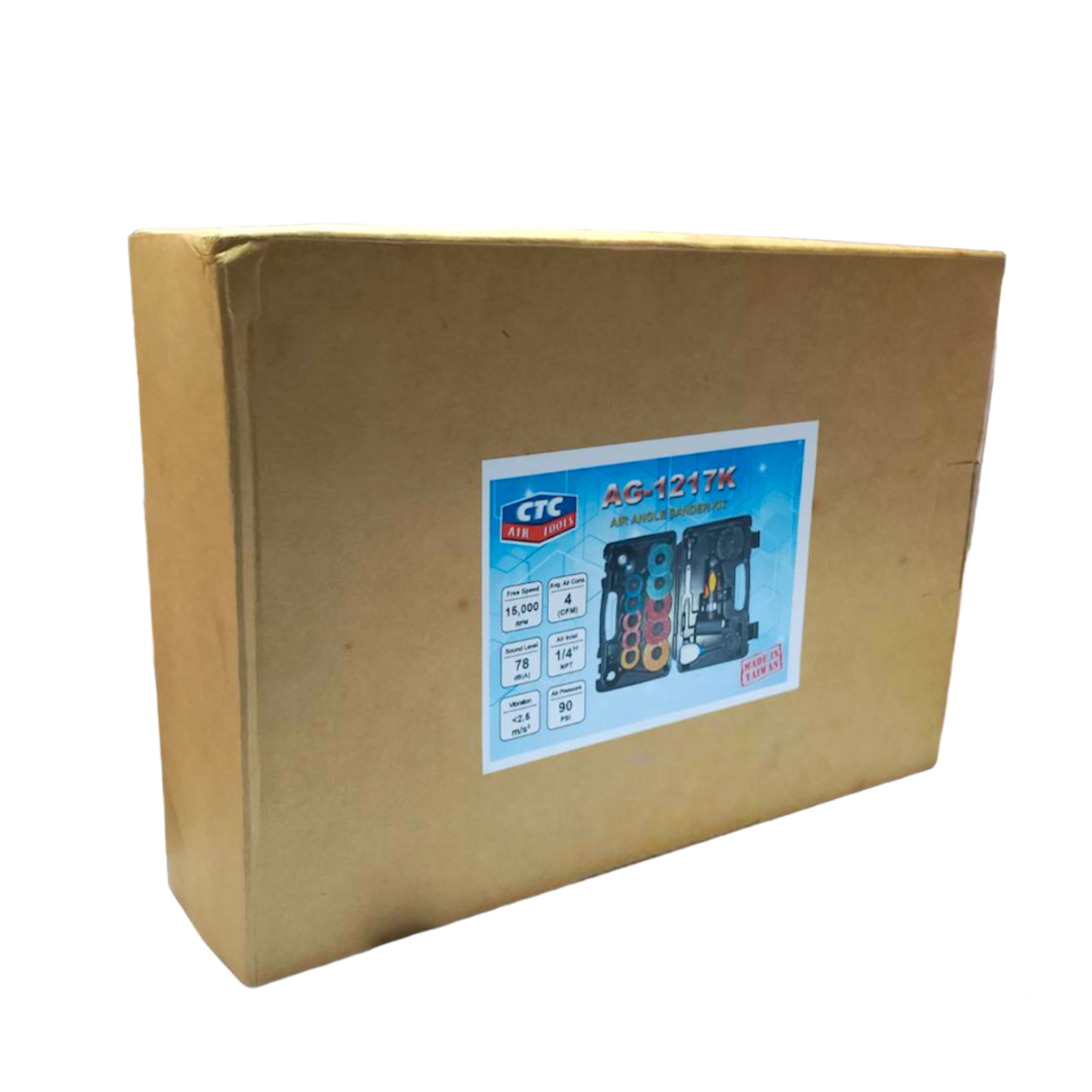 เครื่องเจียรลม ขนาด 3 นิ้ว พร้อมชุดแผ่นขัด 12 ชิ้น CTC AG-1217K