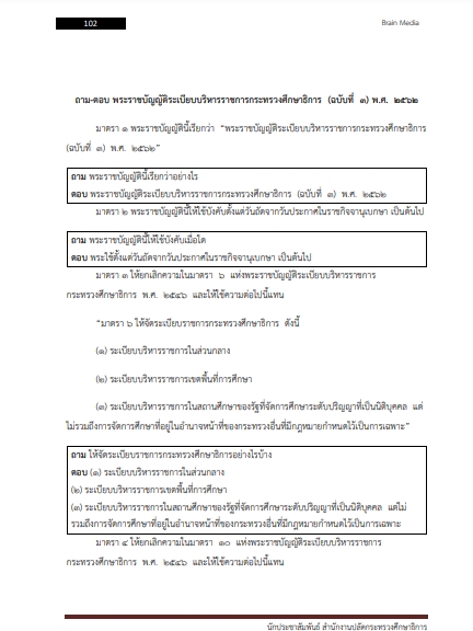 โหลดแนวข้อสอบ นักประชาสัมพันธ์ สำนักงานปลัดกระทรวงศึกษาธิการ