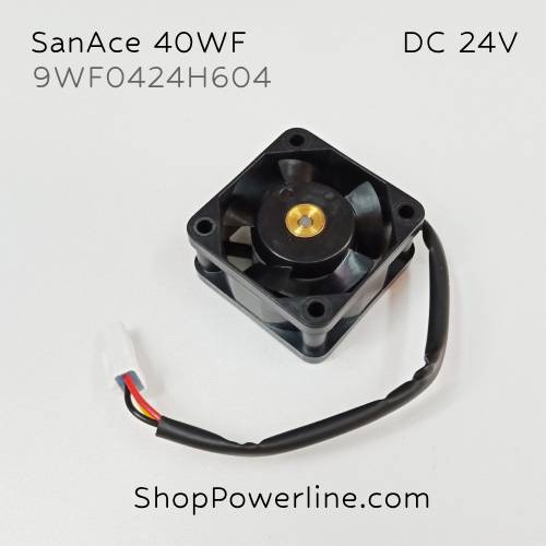 พัดลม Fan SanAce40WF (9WF0424H603, 9WF0424H604) DC24V 40x40x20mm 0.11A (3wire White Special Plug)