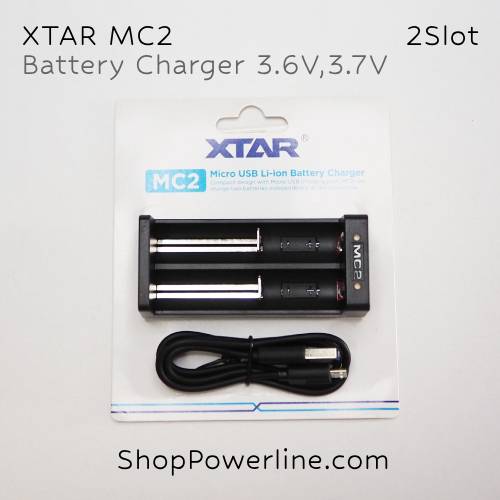 เครื่องชาร์จแบตเตอรี่ Charger 3.6V,3.7V XTAR (MC2) (2slot)