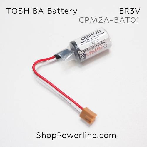 แบตเตอรี่ Battery Omron (ER3V, CPM2A-BAT01) 3.6V (Brown Short Plug)