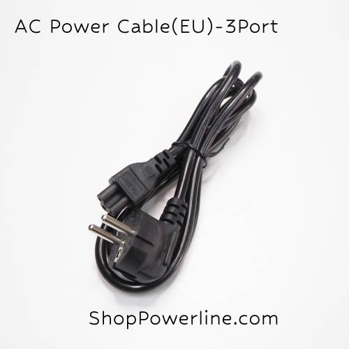 สายไฟ AC Power Cable(EU) - 3Port Notebook (0.75mm)(1.5m)