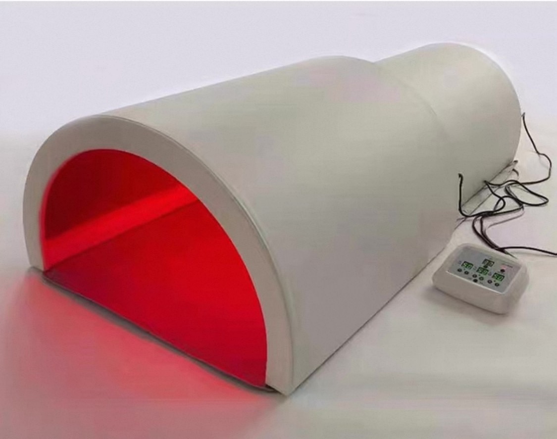 ตู้อบตัวโดมอินฟาเรด พร้อมแสงสีแดง และแผ่นร้อนด้านล่าง โดมอินฟาเรทซาวน่า อบด้วยเครื่องอินฟาเรท