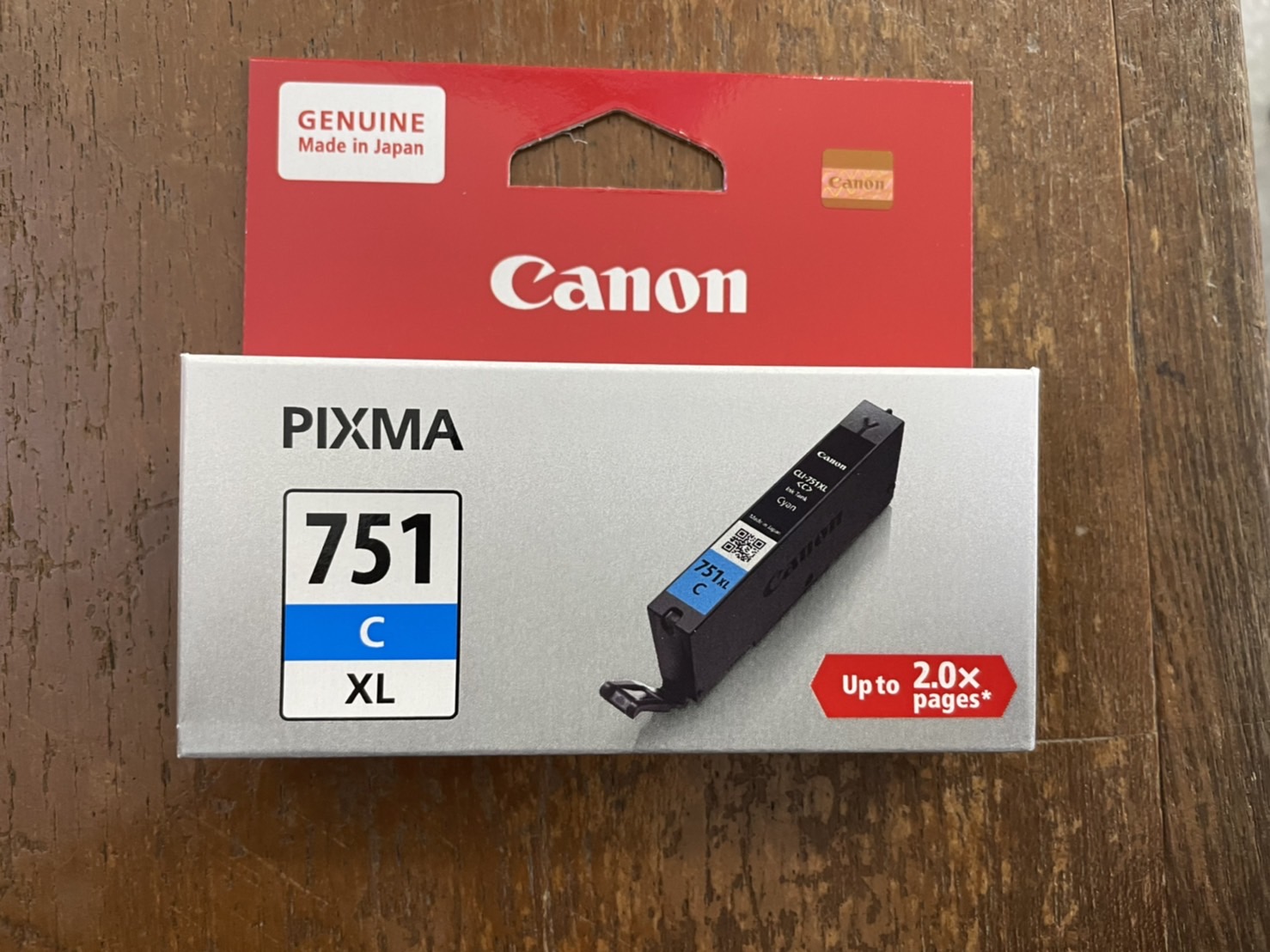 ตลับหมึก CANON เบอร์ 751 สีน้ำเงิน/มีกล่อง