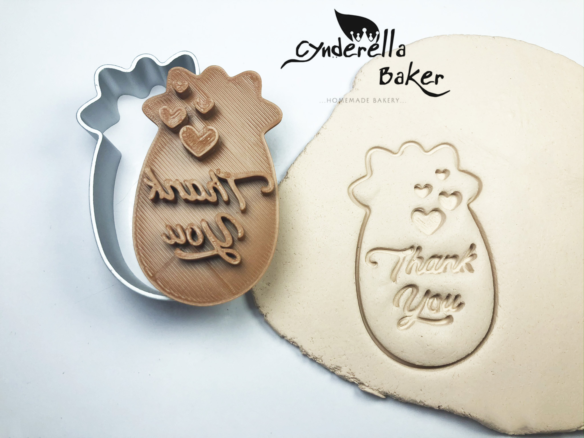 พิมพ์ Stamp ลาย Thank You 02 (เลือกลายด้านใน)