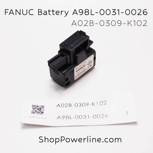 แบตเตอรี่ Battery FANUC (A98L-0031-0026, A02B-0309-K102) 3V
