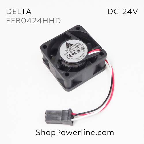 พัดลม Fan DELTA (EFB0424HHD) DC24V 40x40x20mm 0.12A (3wire Fanuc Plug)